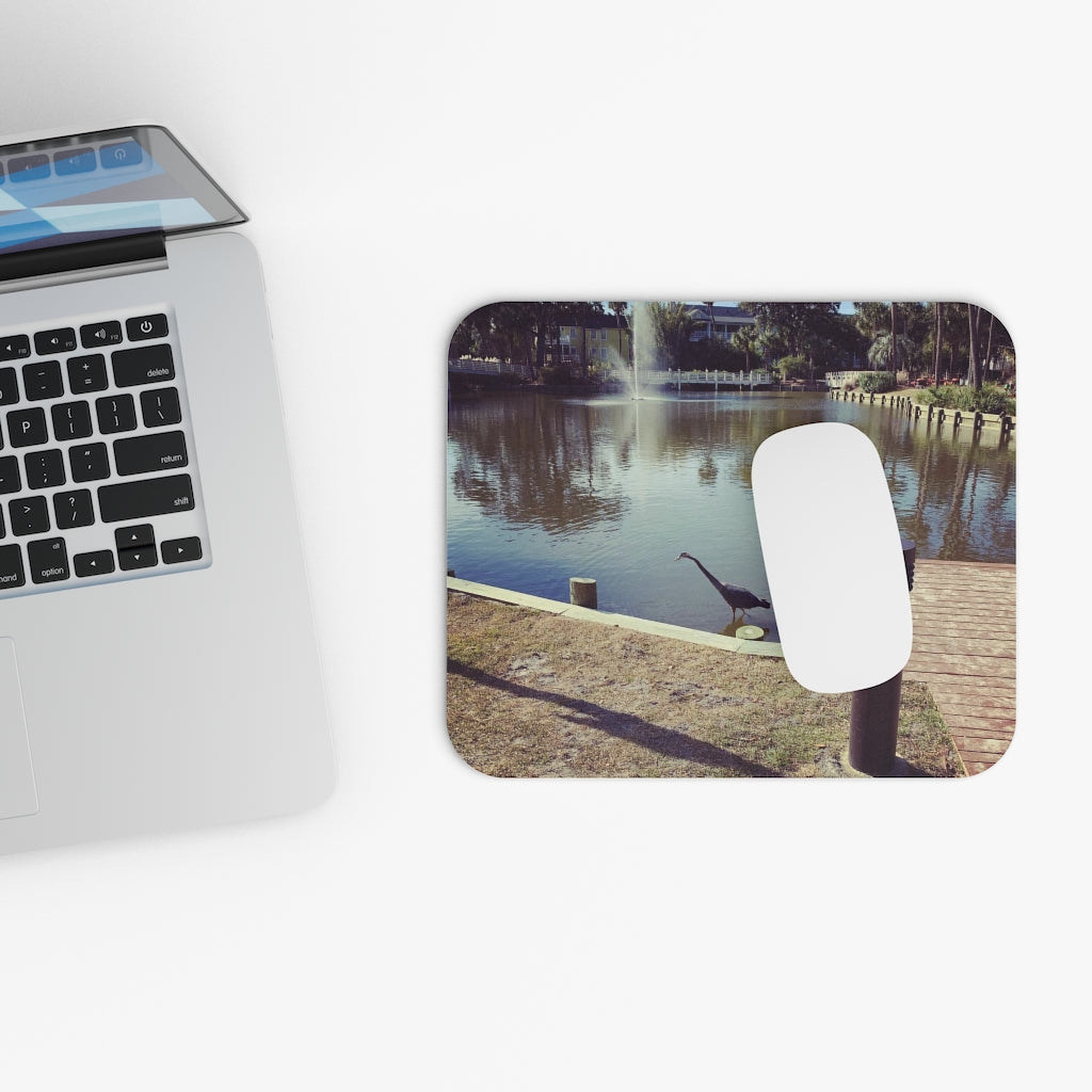 Bird and Lagoon Mouse Pad (Rectangle)